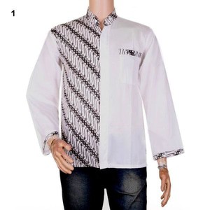 เสื้อเชิ้ต Koko แขนยาว Luqman Motif 1