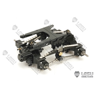 Metal Rear Suspension for RC LESU 1/14 Tractor Truck Lock Differential  Axles TAMIYA Model Dumper