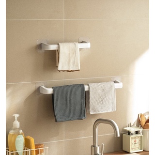 Omocha - Towel rack ที่แขวนผ้าเช็ดมือ ราวตากผ้าเช็ดตัว ติดผนัง ไม่เจาะ