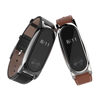 🥈Xiaomi Mi Band2🥈  Leather Plus Wristband สายเปลี่ยน สายรัดข้อมือ band 2 strap