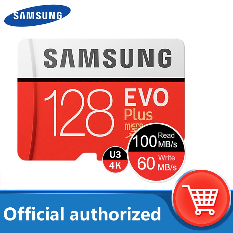 SAMSUNG Micro SD Card 128GB EVO Plus Flash Memory Card 32GB 64GB 256GB 512GB Microsd TF Card