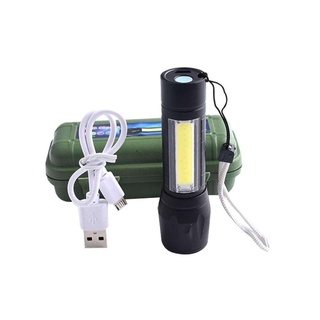 ไฟฉายความสว่างสูง ชาร์จแบตได้ ปรับได้ 3 รูปแบบ LED Flashlight USB Charger รุ่น APL-511