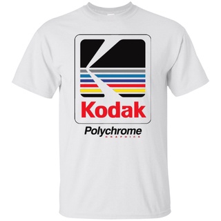 Gildan เสื้อยืดลําลอง ผ้าฝ้าย 100% แขนสั้น คอกลม พิมพ์ลายกราฟฟิค Kodak Polychrome พลัสไซซ์ สีขาว ดํา สําหรับผู้ชาย ของขว