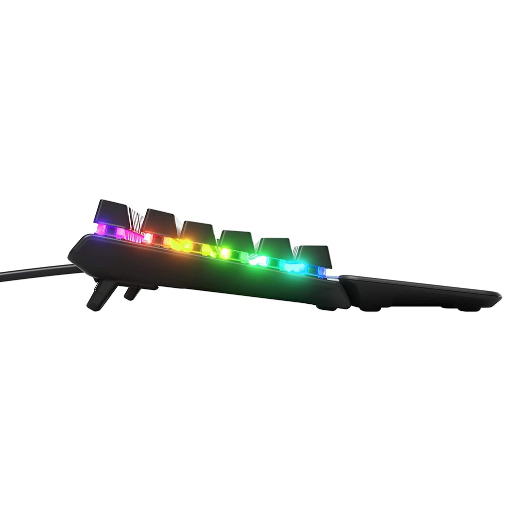 SteelSeries Apex Mechanical Gaming Keyboard OLED Smart Display USB  Passthrough and Media Controls Linear and Quiet RGB Backlit (R_並行輸入品｜ キーボード