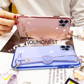 เคส For iPhone 14 Pro Max เคส iPhone 14 Plus Case iPhone X เคส iPhone XS เคส iPhone XR Cute TPU 6D Wrist Strap With Rope Soft Phone Cassing Cover Case โทรศัพท์มือถือ แบบนิ่ม ลายน่ารัก พร้อมสายคล้อง สําหรับ