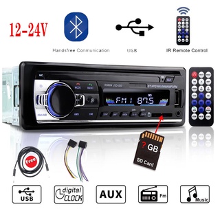 เครื่องเล่น Mp3 วิทยุ Fm บลูทูธ 12-24V Jsd-520 1 Din สําหรับติดรถยนต์