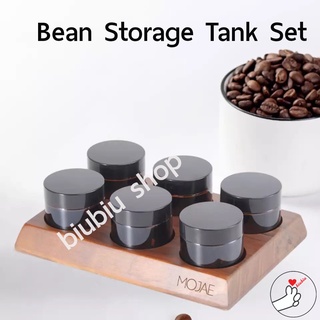 Coffee Bean storage testing set ที่เก็บเมล็ดกาแฟ [แท่นวางพร้อมขวดเก็บเมล็ด]