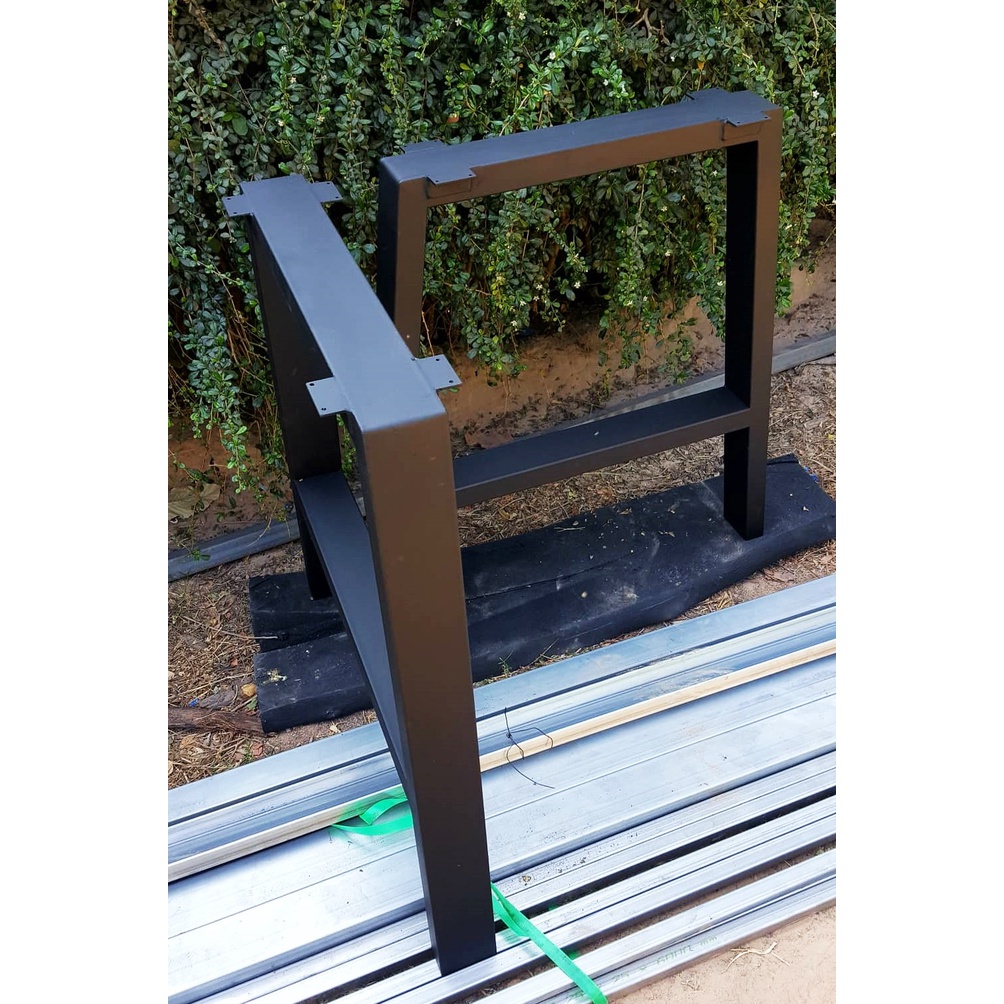 Pradoo'Siam ขาโต๊ะเหล็กสำเร็จรูป  ทรง A Model W50xH70 เหล็ก3x1.5นิ้ว สีดำด้าน (1คู่) 2ขา ทำจากเหล็กกัลวาไนท์อย่างดี - รูปที่ 4