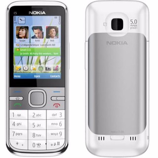 โทรศัพท์มือถือโนเกียปุ่มกด NOKIA C5  (สีขาว) 3G/4G  รุ่นใหม่2020 รองรับภาษาไทย