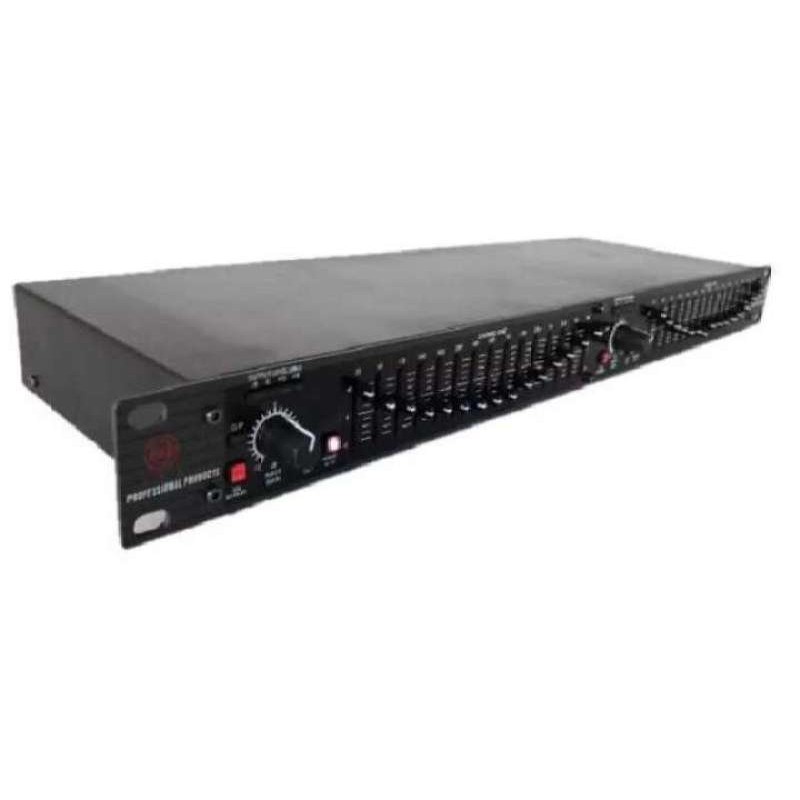 EQ-215 Dual Channel 15-Band Equalizer 1U Rack Mount - intl