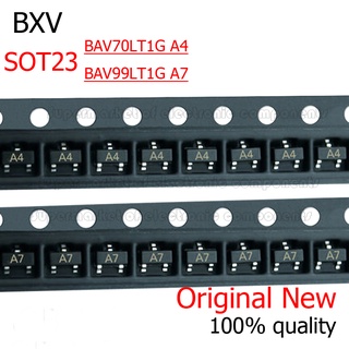 หลอดคริสตัล 2N7002 2SA1015 2SC1623 2SC1815 2SC945 BAS16 BAT54C BAT54S BAV70 BAV99 BAW56 BSS138 BSS84 SOT23 100 ชิ้นต่อล็อต