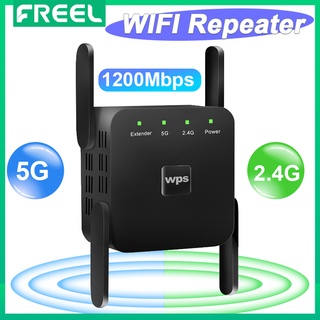 Freel AC1200 อะแดปเตอร์ขยายสัญญาณ WiFi ไร้สาย 5G 1200M