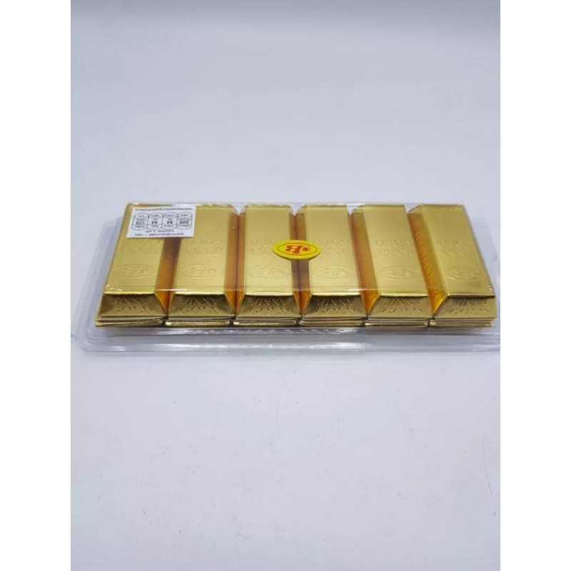 ช็อกโกแล้ต รูปแท่งทอง12 ชิ้น Chocolate Flavored Candy Jinny Ball Brand Gold