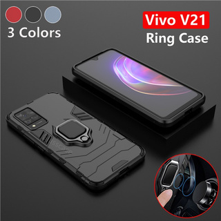 เคสเคสโทรศัพท์มือถือ 3D เคสกันกระแทก สําหรับ Vivo V21 V20 Pro V20 Se 5G  เคสแข็ง เคสยืนกันชน เคสแฟชั่น เคสปก Phone Case