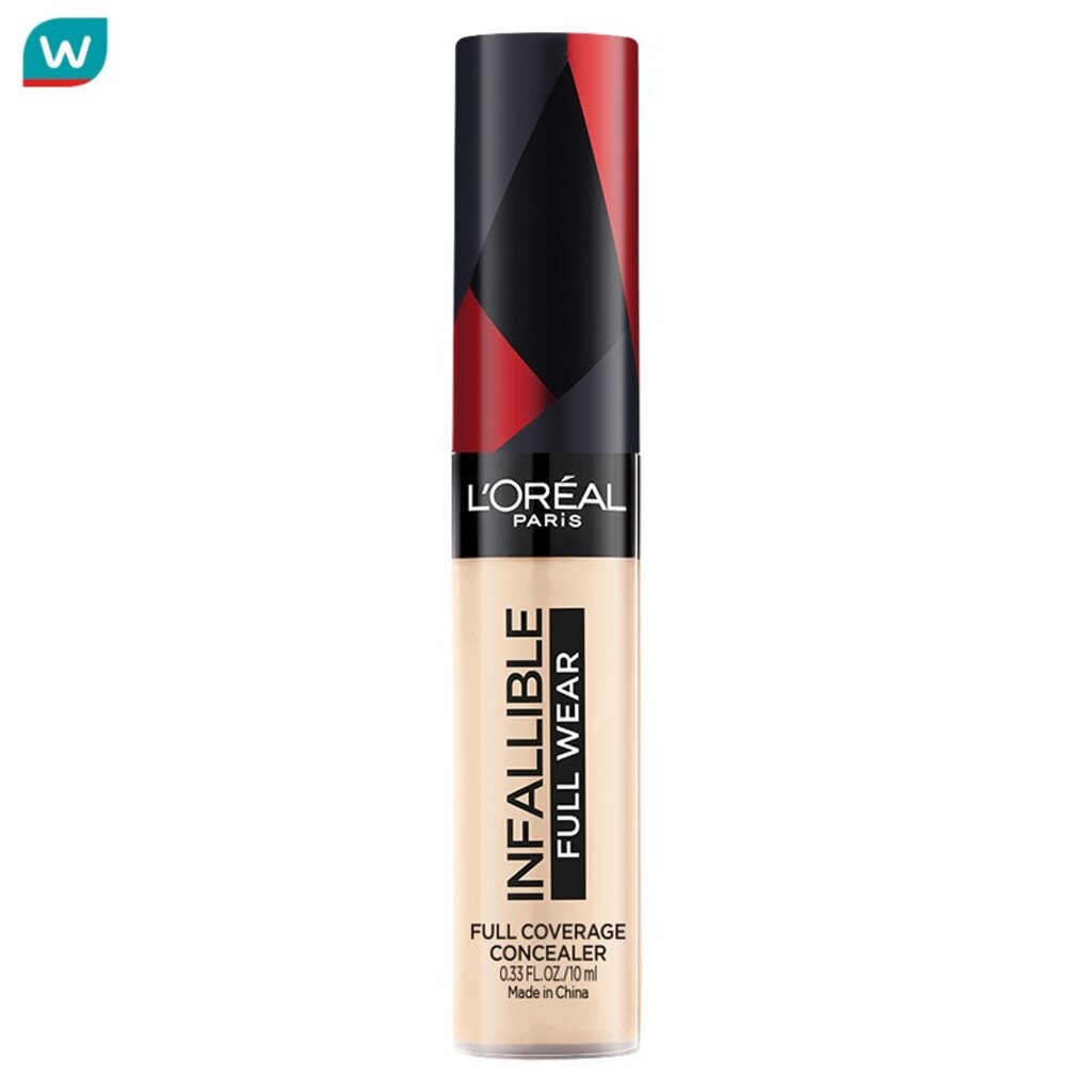 L'Oreal Makeup ลอรีอัล อินฟอลลิเบิล ฟูล แวร์ ฟูล คัฟเวอร์เรจ คอนซีลเลอร์ 10มล. 305 ไอวอรี่