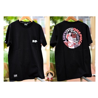 T-shirt DOP-1329 One Piece Luffy มีสีดำ และ สีกรม สินค้าลิขสิทธิ์แท้