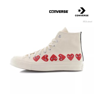 CDG xConverse 1970s High White Hearts Rei Kawakubo ของแท้100%