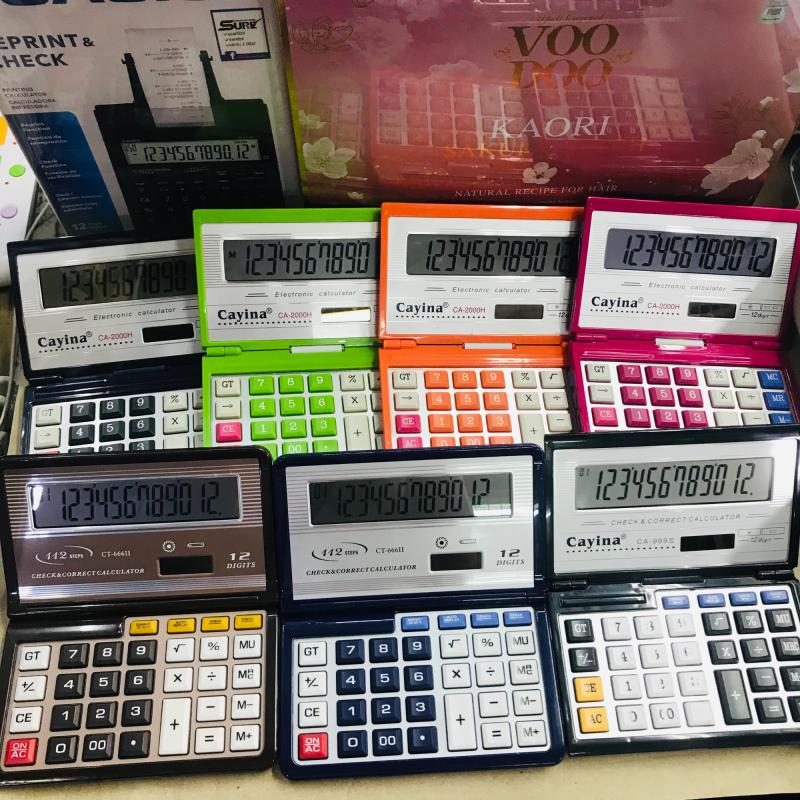 เครื่องคิดเลข CA-2000 CA-999 CT-666 เครื่องคิดเลขพักได้ ตั้งโต๊ะ ได้  ขนาดใหญ่ 12 หลัก