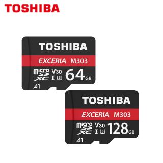 การ์ดหน่วยความจำเมมโมรี่การ์ด Micro Sd Card Toshiba Exceria M 303 128 Gb 64gb