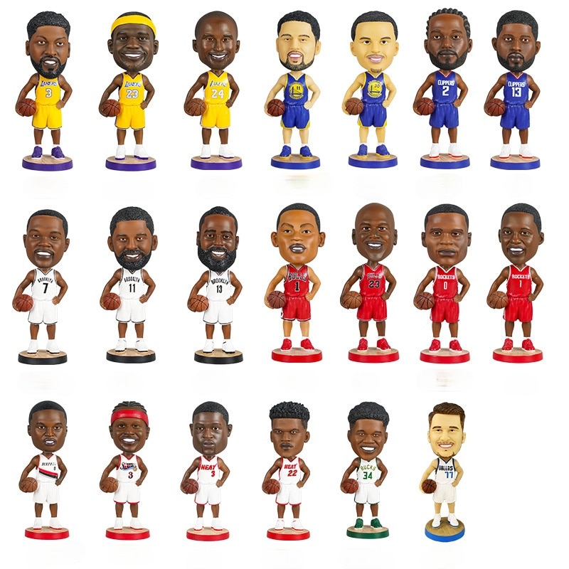 โมเดลฟิกเกอร์เรซิ่น รูปบาสเก็ตบอล NBA Star Jordan Kobe แบบเขย่าได้ ของขวัญ สําหรับตกแต่งโต๊ะรถยนต์