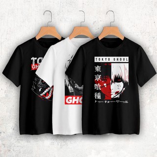 เสื้อยืดครอป เสื้อยืดลายการ์ตูน TOKYO GHOUL ผ้า Cotton 100%