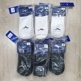 MIZUNO TRAINING 3P SOCKS ถุงเท้าครึ่งแข้ง ฟุตบอล กีฬา ของแท้ 100% (1 แพ็ค มี 3 คู่)