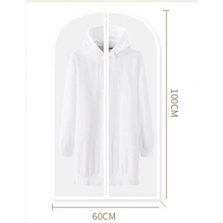 ถุงพลาสติกคลุมเสื้อ ถุงใส่สูท ชุดราตรี จัดระเบียบตู้ ครอบคุมเดรส กันฝุ่น