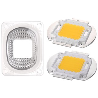 kiss*LED Lens Reflector For LED COB Lamps PC lens+Reflector+Silicone Ring Cover shade