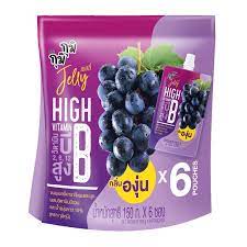 Gumi Gumi กุมิกุมิ เยลลี่ กลิ่นองุ่น ขนาด 150 กรัม x 6 ซอง (8850389302828)