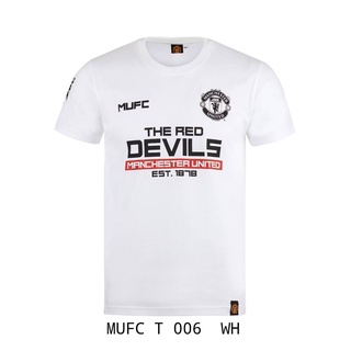 เช็คไซด์ก่อนสั่งซื้้อ !!!!! เสื้อคอกลมแมยู MUFC-T-006 WH  ขาว ราคา 290 บาท