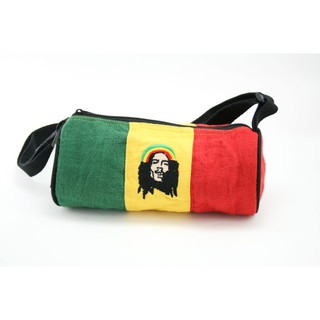 สินค้าราสต้า Bag Tube Small Size Rastaman กระเป๋าสะพายราสต้าใยธรรมชาติทรงยาว ปักลาย 4×9 นิ้ว