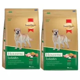 Smartheart Gold Holistics Adult 3kg (2 pcs) สมาร์ทฮาร์ท โกลด์ อาหารสุนัข สูตรโฮลิสติก สำหรับสุนัขอายุ 1 ปีขึ้นไป