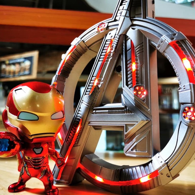 (พรีออเดอร์) ฐาน Marvel Avenger สำหรับวางฟิกเกอร์ Hottoys , SHF , Nendoroid , Cosbaby มาพร้อมไฟ LED Light