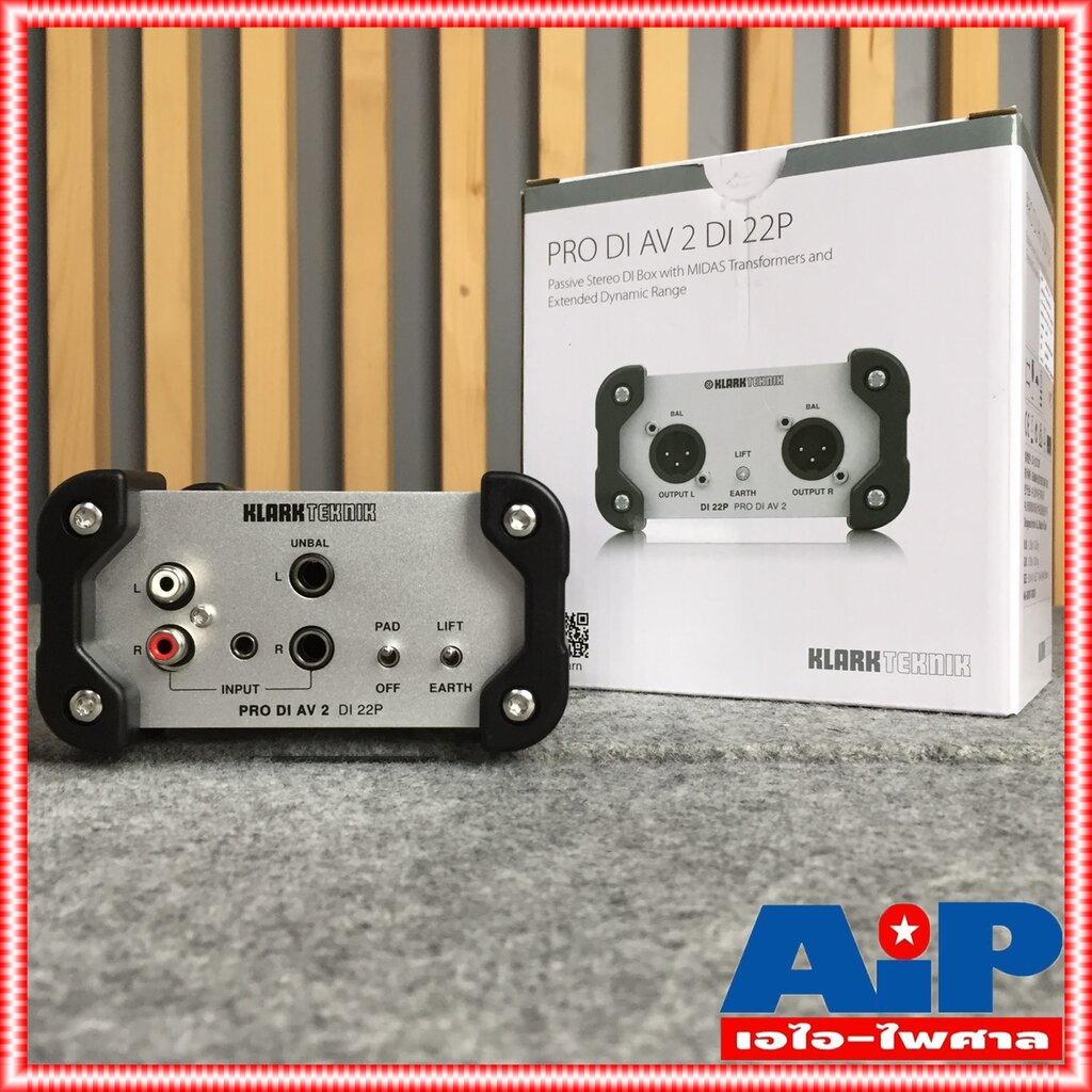 KLARK TEKNIK Di-22P Passive Stereo DI Box Fully transformer isolated แบบ Passive และ RCA unbalanced Di 22P Di22P เอไอ...