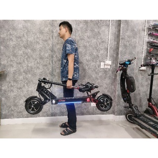 สกู๊ตเตอร์ไฟฟ้า scooter Titan 10Pro อัพเกรดชุดแต่งไฟหน้าโปรเจ็คเตอร์