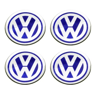 กรุณาวัดขนาดก่อนสั่งซื้อ สติกเกอร์ติดดุมล้อ VOLKSWAGEN ขนาด 50mm. 1 ชุดมี 4 ชิ้น Aegether