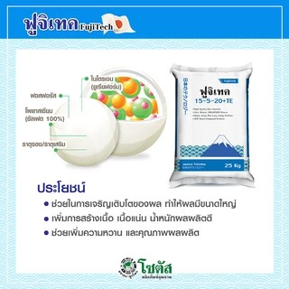 [แบ่งบรรจุ 1 กก.] ปุ๋ย ฟูจิเทค 16-16-16 +5% (Fujitech)พัฒนาจากประเทศญี่ปุ่น ปุ๋ยโซตัส ปุ๋ยฟูจิเทค ปุ๋ยซัลเฟต