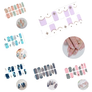 Dq3_89-103 สติ๊กเกอร์ 3D Diy สําหรับใช้ติดตกแต่งเล็บ 14ชิ้น/แผ่น