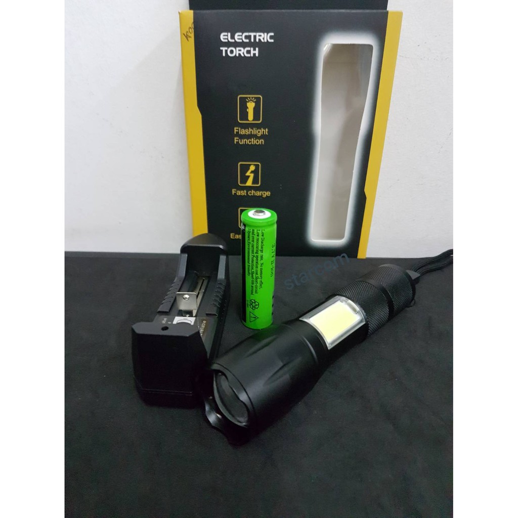 RAYPAL  ไฟฉายแรงสูง UltraFire 26000W หลอด XM-L T6 (ซูมได้) ปรับไฟได้ 4 แบบ ส่องสว่างได้ไกลกว่า 800 เ