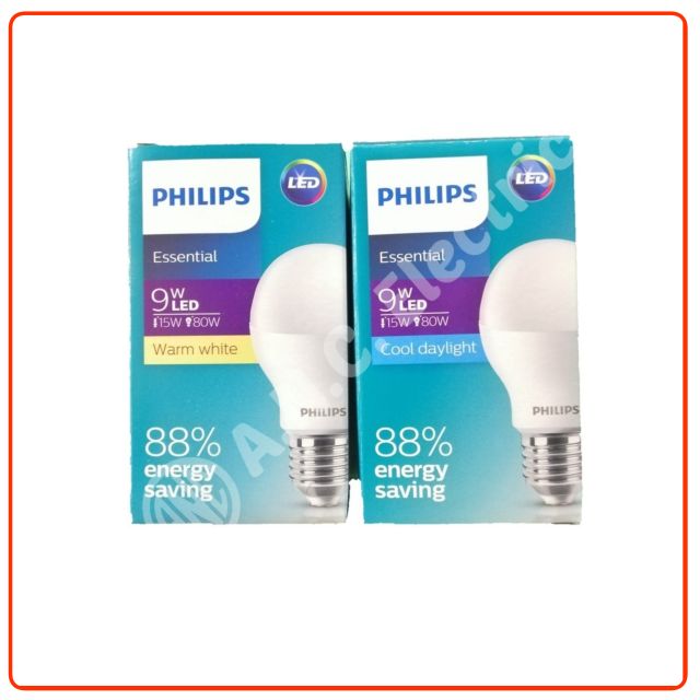 PHILIPS หลอด LED 9W ขั้ว E27 รุ่น Essential
