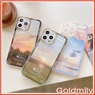 🔥 เคสไอโฟน11 ภูมิประเทศ จิตรกรรม พระอาทิตย์ตก เคสไอโฟน14ซิลิโคนกันกระแทกนุ่มถุงลมนิรภัยฝาครอบกล้องป้องกัน สำหรับ เคสApple Apple iPhone 14 xr XS Max เคสไอโฟน14พลัส 8 Plus 12 Pro Max 7Plus 11 Pro Max 13 Pro Max 14 Max เคสไอโฟน7พลัส