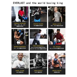 Everlast ถุงมือมวย MMA ผู้ใหญ่ มืออาชีพ ต่อสู้ หนัง PU หนา ถุงมือมวย เด็ก ถุงมือเทควันโด
