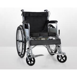 รถเข็นผู้ป่วย Wheelchair วีลแชร์ อลูมิเนียมอัลลอย พับได้ มีเบรค น้ำหนักเบา ล้อ 22 นิ้ว รุ่น