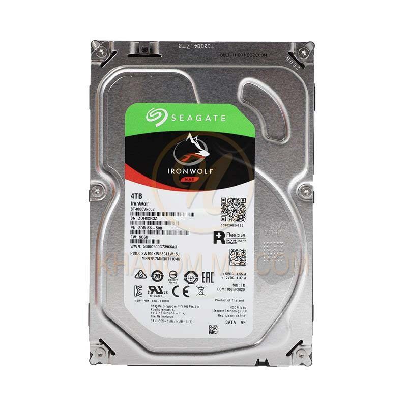 4 TB HDD SEAGATE IRONWOLF (5900RPM, 64MB, SATA-3, ST4000VN008)