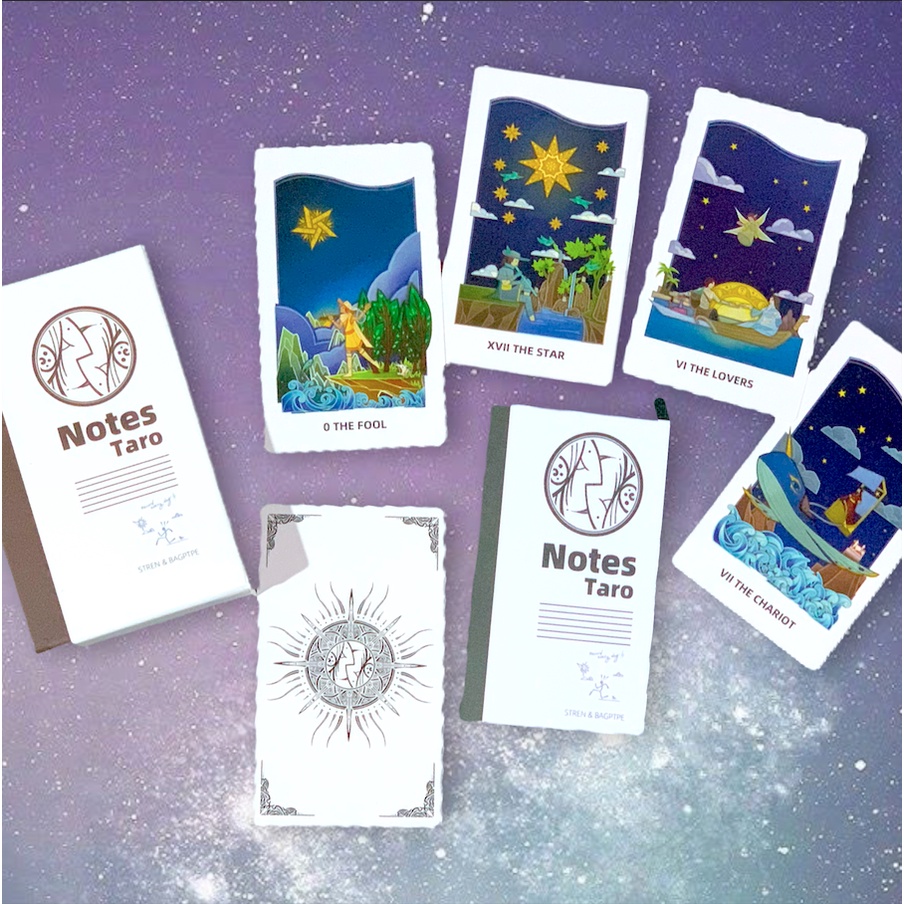 NOTES TAROT TARO โน้ตทาโร่ ไพ่ทาโร่ ของแท้ ไพ่ยิปซี น่ารัก สวย 78 ใบ มี ...