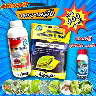 ชุดสุดคุ้ม 900 บ ส่งฟรี 💥แลมดา 1+อีมา1+ฟาสทูร 1 หนอน เพลี้ย แมลงบิน แมลงหวี่ขาว หนอนเจาะ หนอนไถใบ ด้วง ค่อมทอง