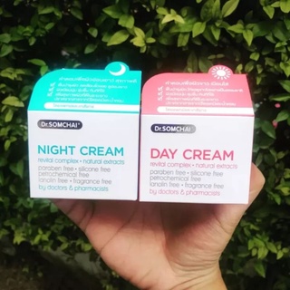 Dr.Somchai Day Cream Night Cream 40ml ดร.สมชาย เดย์ครีม , ไนท์ครีม