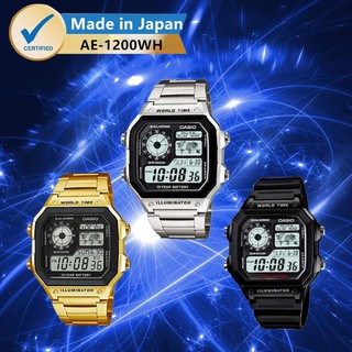 Casio Standard นาฬิกาข้อมือ - รุ่น AE-1200W-1B ของแท้ 100%watchนาฬิกาอิเล็กทรอนิกส์