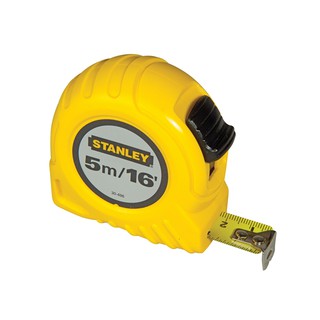 STANLEY 30-496N-21-109 ตลับเมตรพลาสติกสีเหลือง 5 ม. Global Tapes