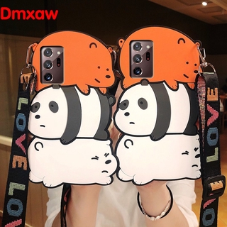 Cute Bear Phone Case For Samsung Galaxy Note 20 S20 Ultra Plus M01 M31 M21 M30S M20 M10 A40S Phone Case Cartoon We Bare Bear Silicone Soft Cover